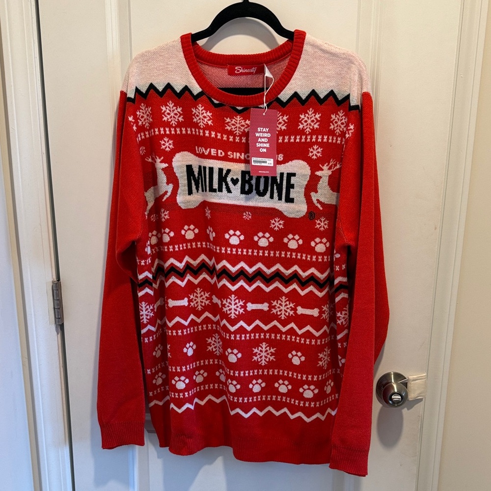 NWT- Milk-Bone Vintage Holiday Sweater